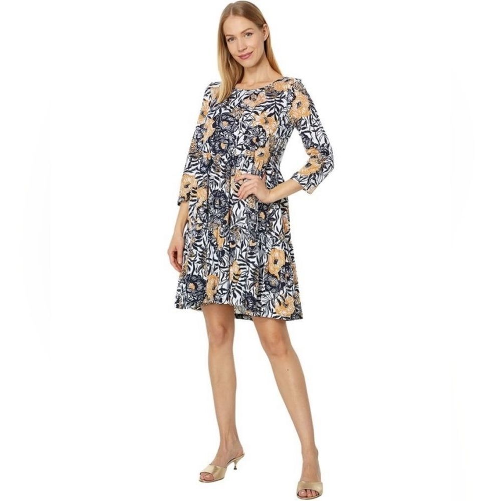Lilly Pulitzer Geanna Swing Dress Onyx Peony Large